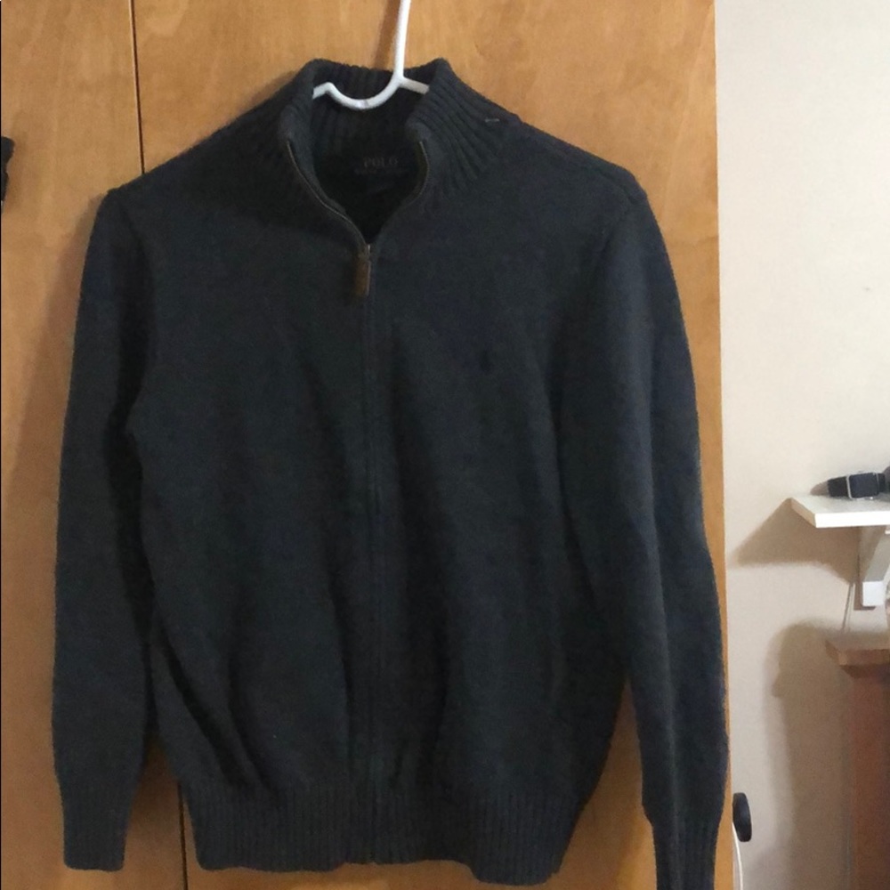 Polo Ralph Lauren gray zip-up